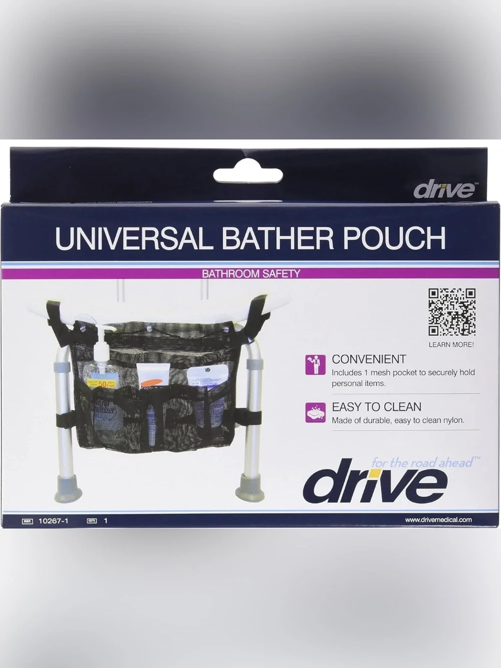 Drive Universal Bathing Pouch for Convalescent Shower Seats NEW